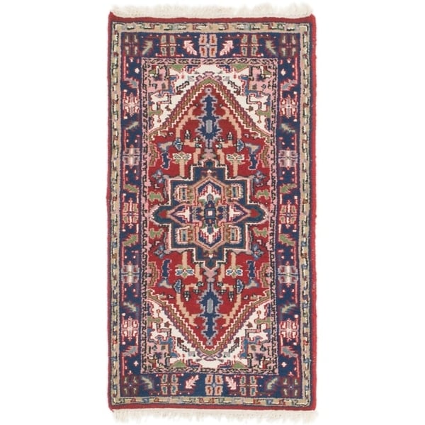 Hand Knotted Shiraz Wool Area Rug - 2' 5 x 4' 9