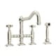 preview thumbnail 9 of 12, Rohl Italian Kitchen Acqui Bridge Faucet with Double-Cross Handle