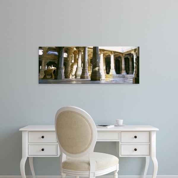 Easy Art Prints Panoramic Images's 'Interiors, Jain Temple, Ranakpur, Pali District, Rajasthan, India' Premium Canvas Art