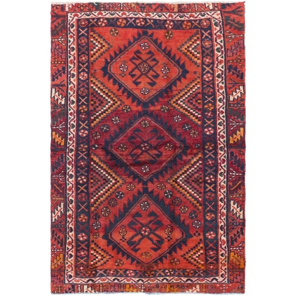 600px x 600px - Shop Hand Knotted Shiraz Antique Wool Area Rug - 4' 4 x 6' 5 ...