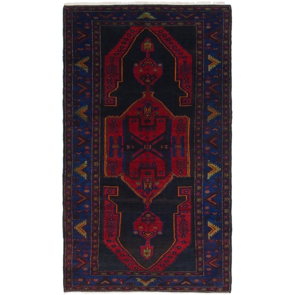 Hand Knotted Sirjan Semi Antique Wool Runner Rug - 5' 8 x 10' 7