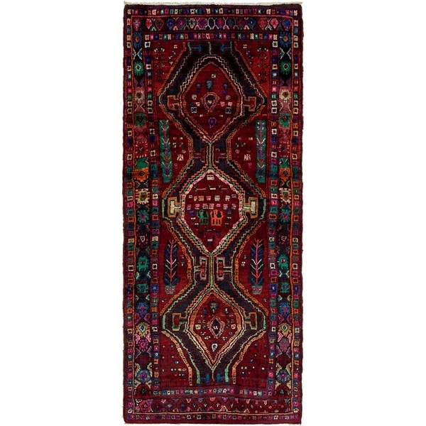 Hand Knotted Sirjan Wool Runner Rug - 4' 3 x 9' 11
