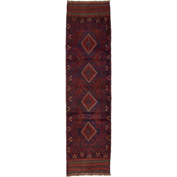 Hand Woven Sumak Wool Runner Rug - 2' 2 x 8'