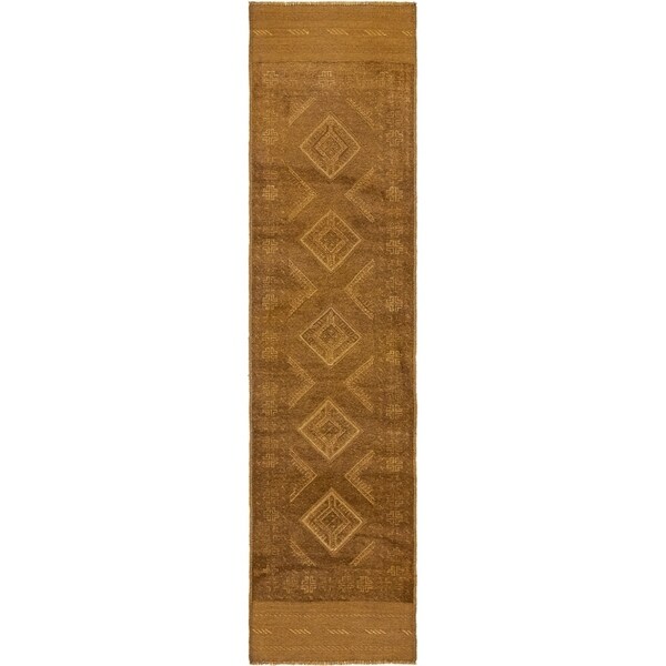 Hand Knotted Sumak Wool Runner Rug - 2' 2 x 8' 8