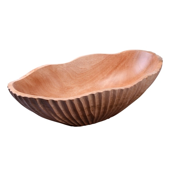 Shop Villacera Handmade 14x8" Mango Wood Decorative Oval