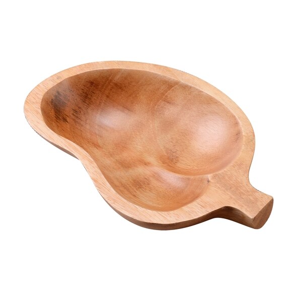 Villacera Handmade Small Fruit Shaped Mango Wood Decorative Bowl