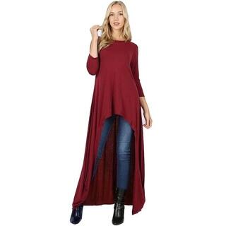 JED Women's 3/4 Sleeve Maxi Tunic Top