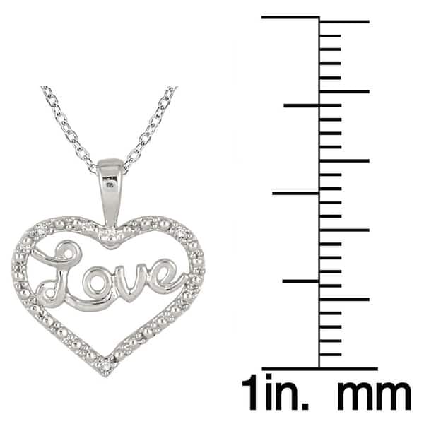 Heart w/ Love .925 Sterling Silver pendant Heart w/ Love .925 Sterling Silver pendant
