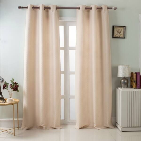 Shop Rt Designers Whitney Jacquard 84 Inch Grommet Curtain Panel