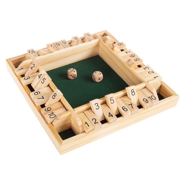 shut the box wooden game