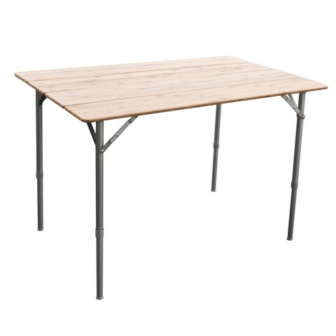AmeriHome 39.35"x25.5" Adjustable Height Folding Table W/Carry Bag