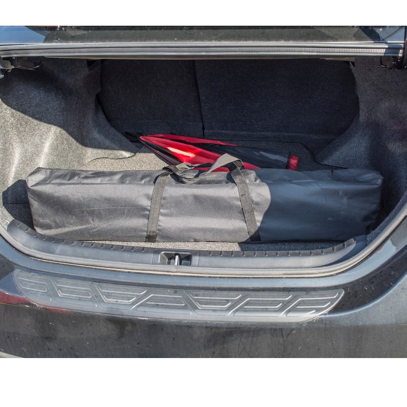 AmeriHome 39.35"x25.5" Adjustable Height Folding Table W/Carry Bag