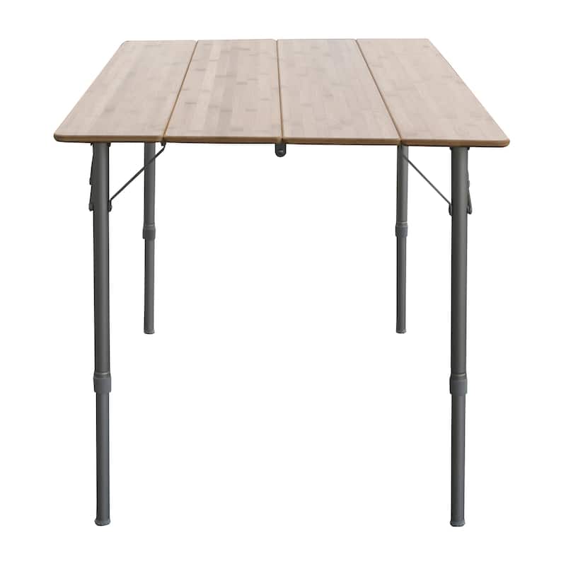 AmeriHome 39.35"x25.5" Adjustable Height Folding Table W/Carry Bag