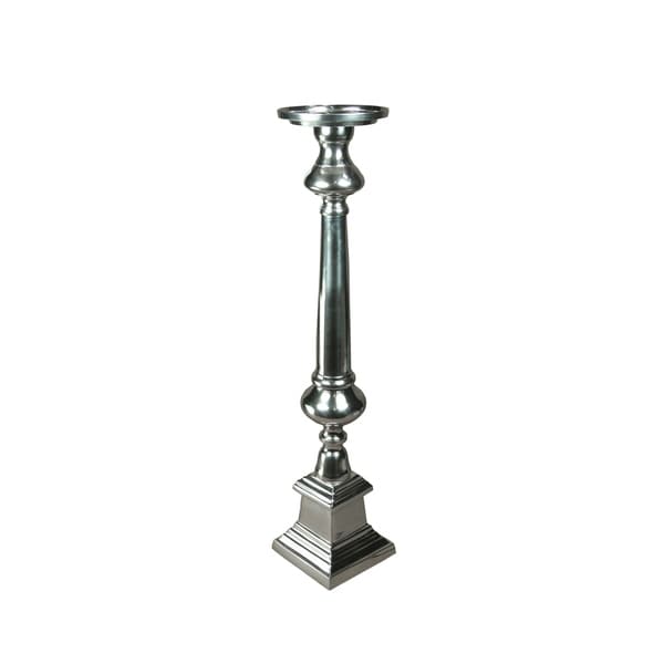 Essential Decor & Beyond Classic Aluminum Candlestick EN23230 - 4 x 6.8 x 37