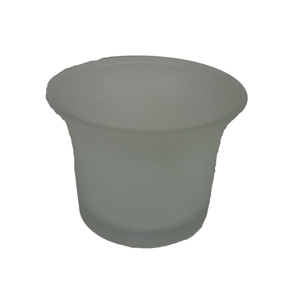 Essential Decor & Beyond Glass Tealight Holder EN14046 - 2.25 x 2.52 x 1.85