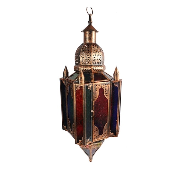 Essential Decor & Beyond Antique Metal Lantern EN110877 - 28.5 x 9.5 x 9.5