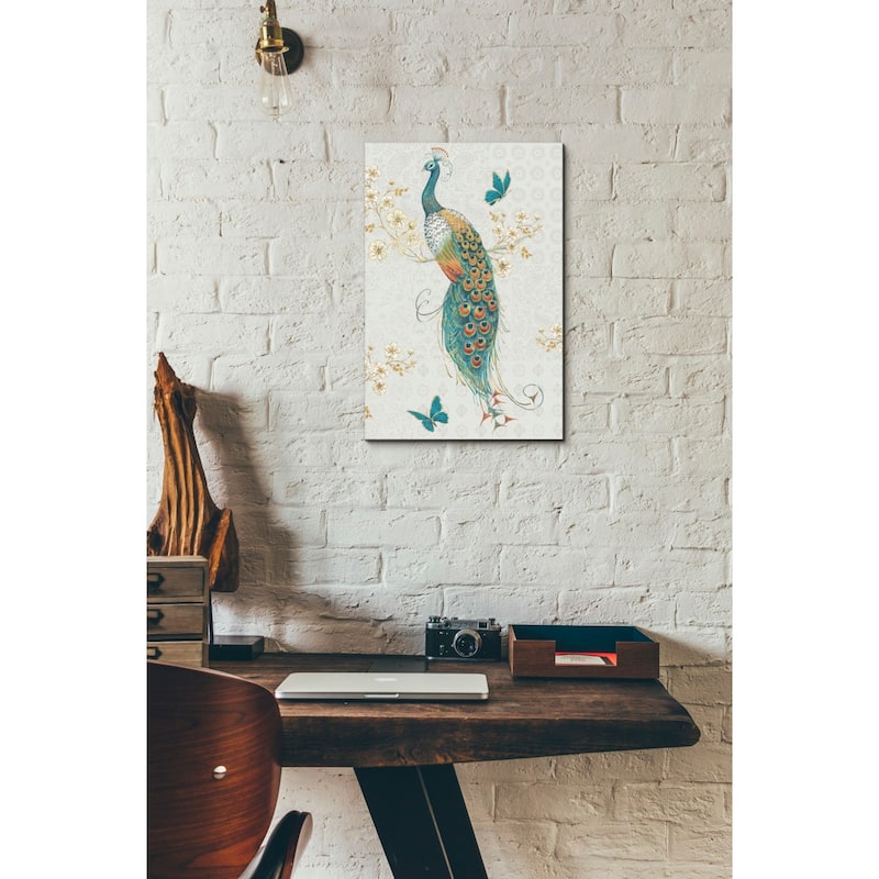 Epic Graffiti 'Ornate Peacock XA' Canvas Wall Art, 12"x18"