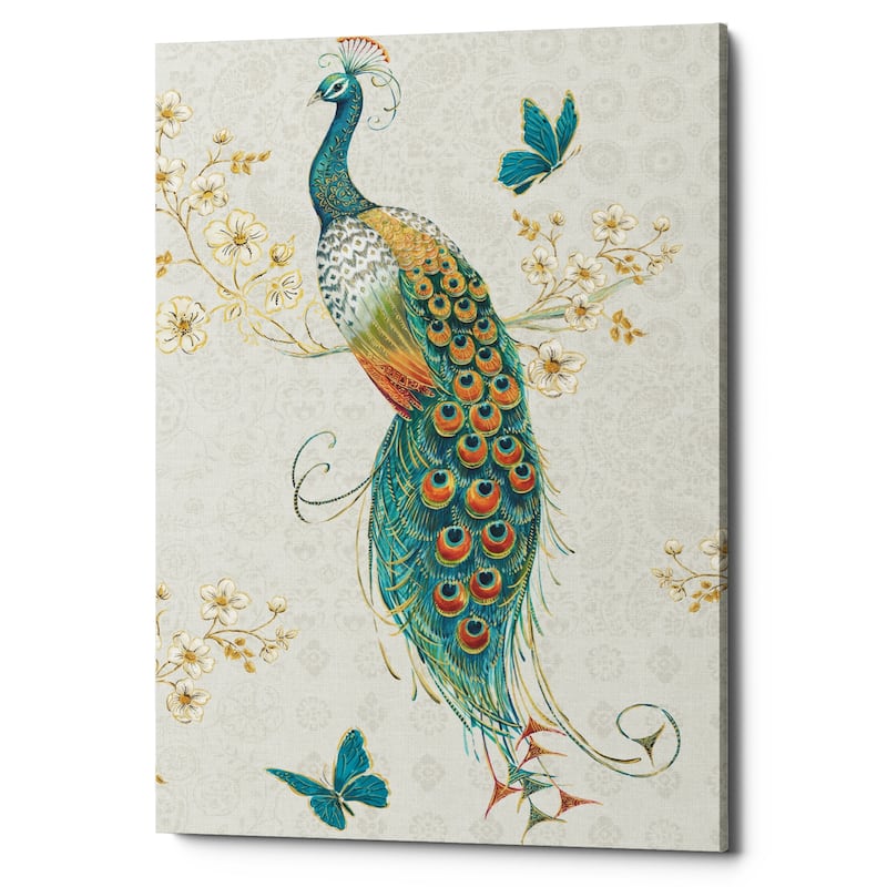 Epic Graffiti 'Ornate Peacock XA' Canvas Wall Art, 12"x18"