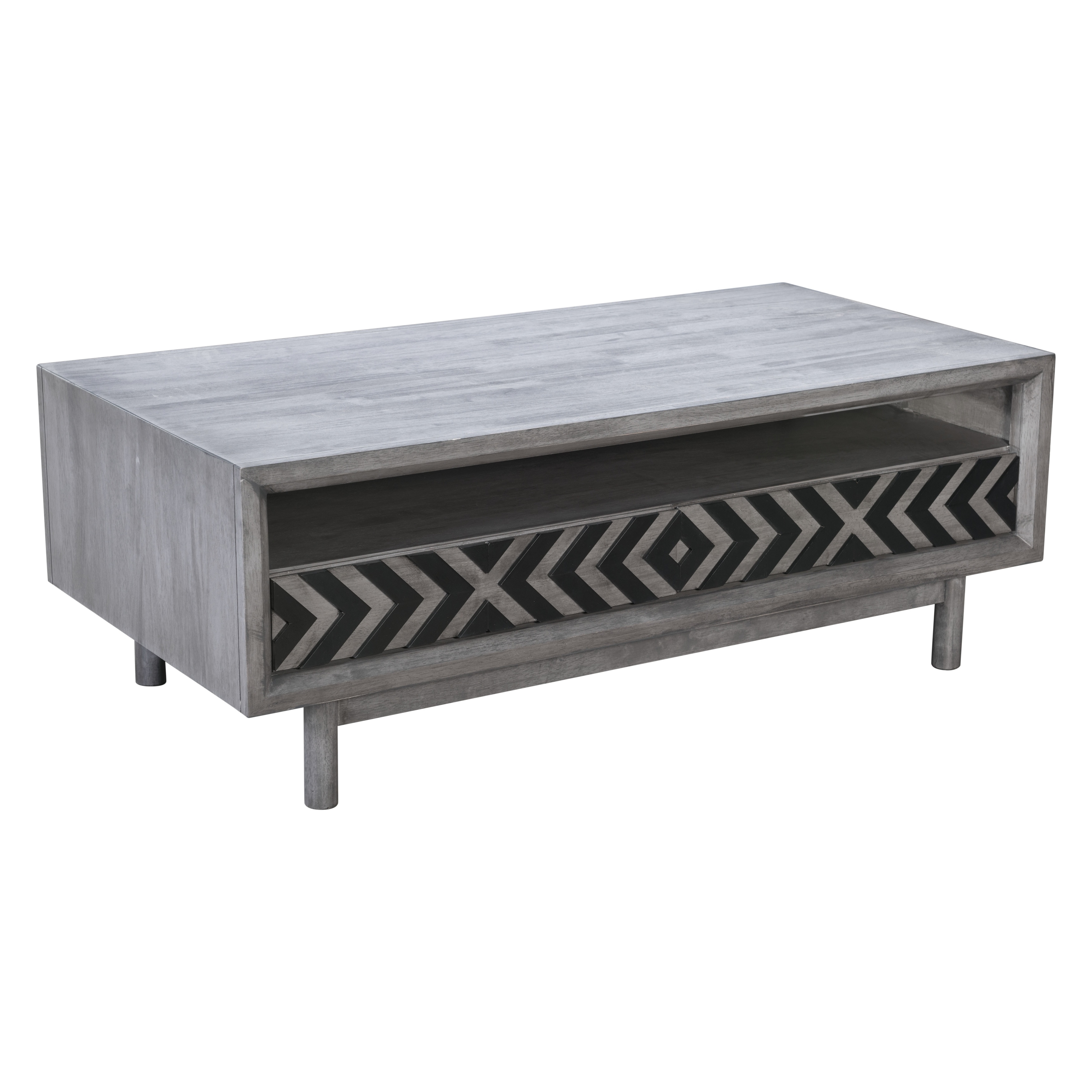 Raven Cubo Grey Wood Coffee Table Grey eBay