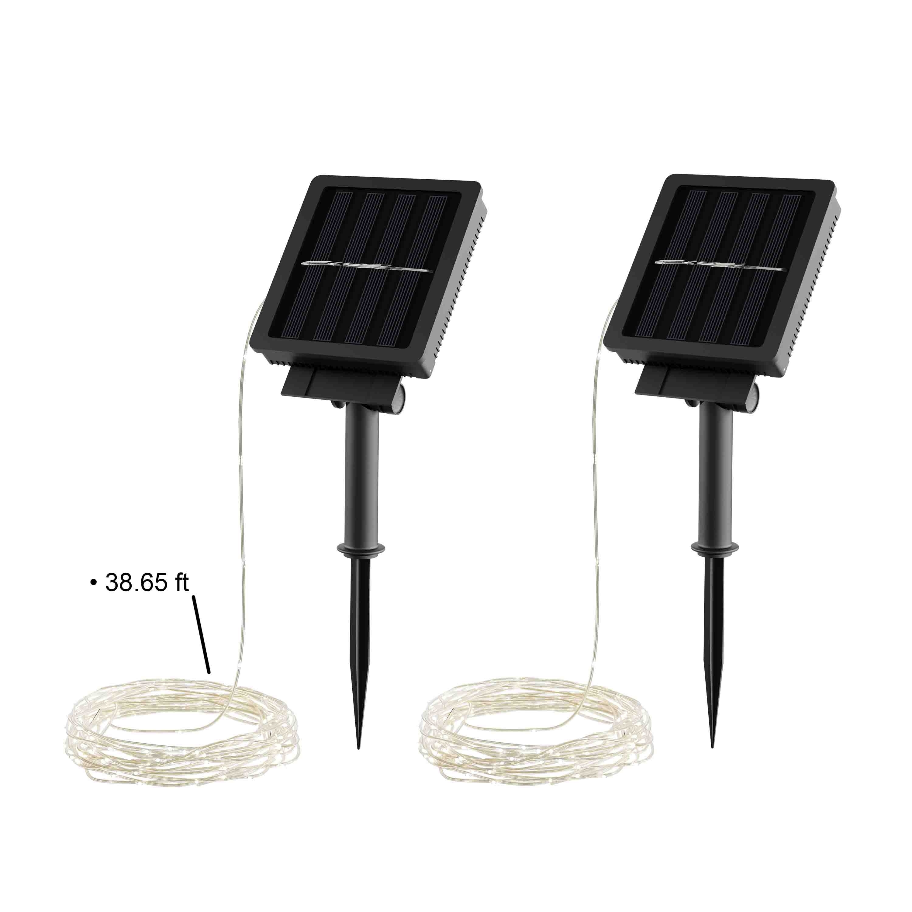 eveready solar string lights warm white