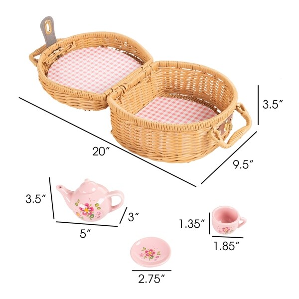 pretend play picnic basket set