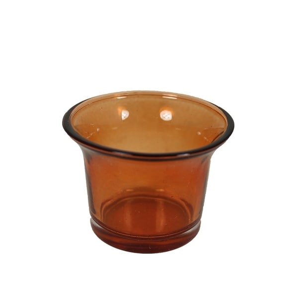 Essential Decor & Beyond Glass Tealight Holder EN14049 - 2.76 x 2.76 x 2.56