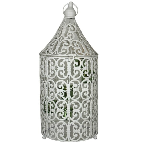 Essential Decor & Beyond Bird Cage Metal Lantern EN110354 - 22 x 9.5 x 9.5