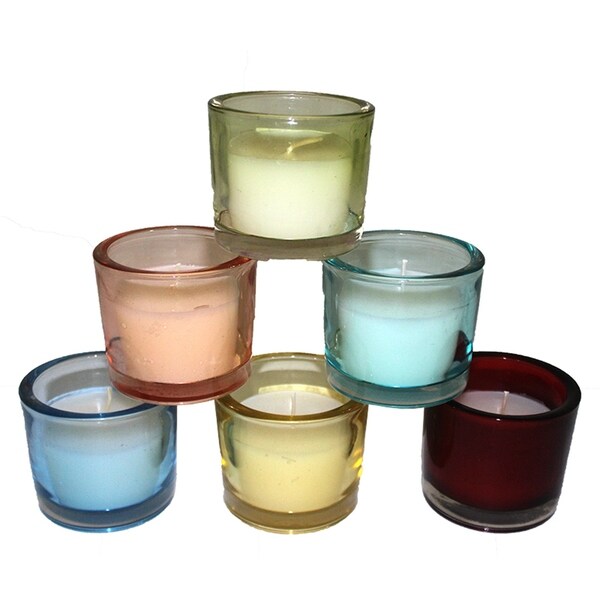 Essential Decor & Beyond Glass Votive Holder EN29003 - 3.7 x 3.7 x 3.1