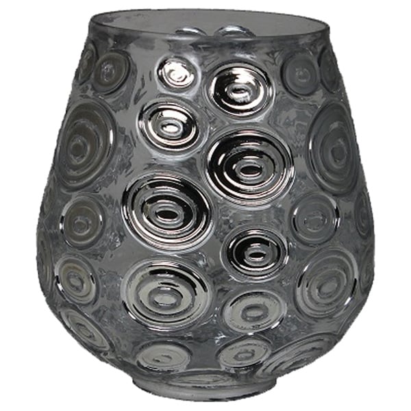 Essential Decor & Beyond Clear Glass Candle Holder EN40796 - 3.55 x 3.55 x 4.14