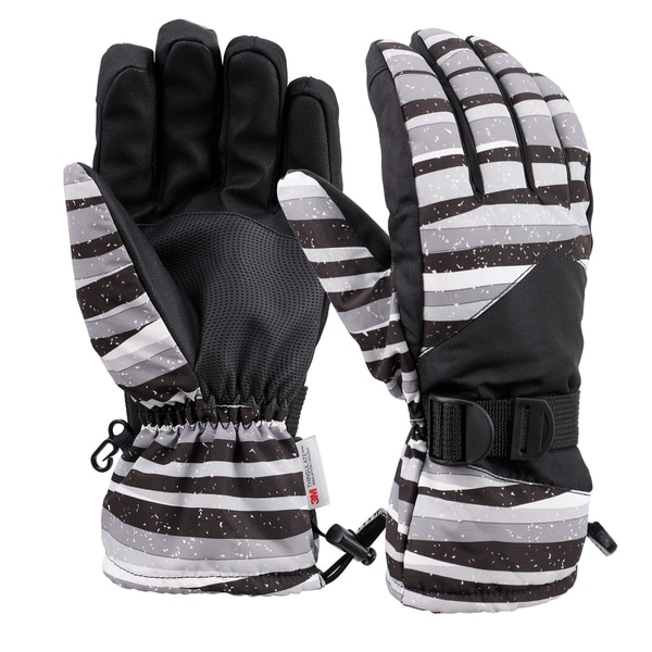 mens white ski gloves