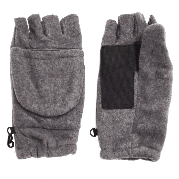 waterproof fingerless gloves with mitten flap