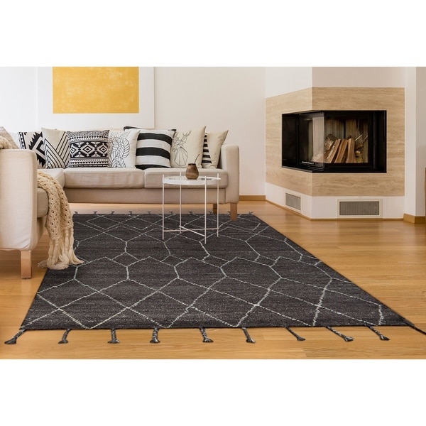 Hand-Knotted Cusco Ausangate Brown Wool Area Rug - 8'6" x 11'6"