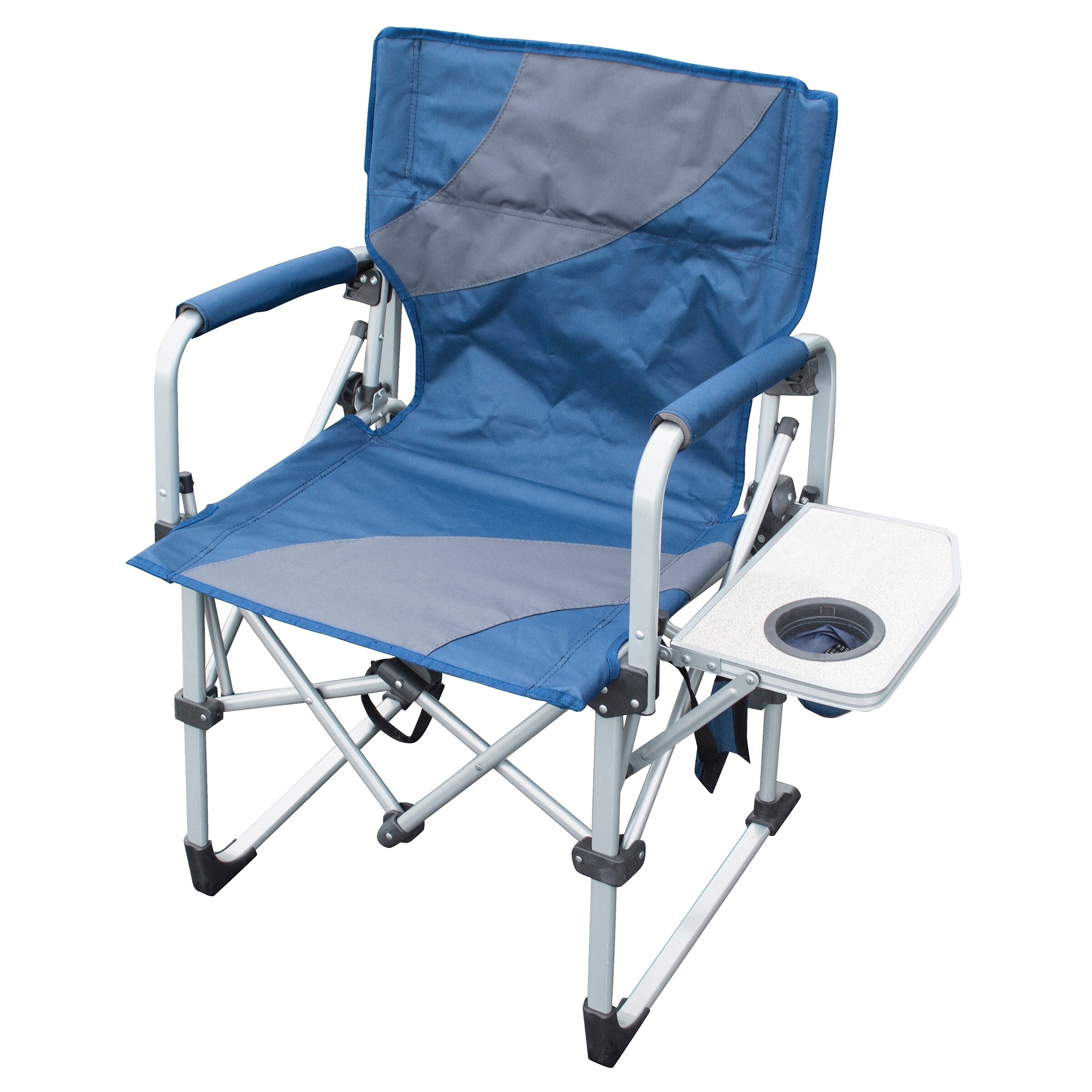 folding outdoor chair with side table