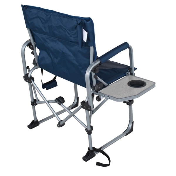 folding outdoor chair with side table