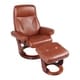 preview thumbnail 9 of 10, Copper Grove Orge Genuine Leather Recliner and Ottoman Cognac