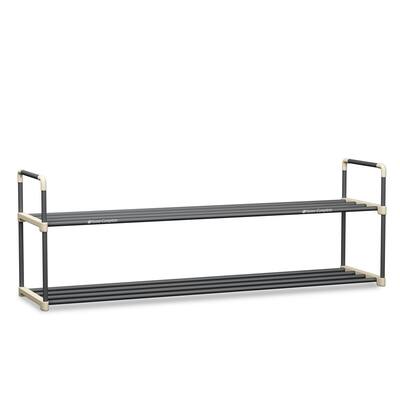 Shoe Rack with 2 Shelves-Two Tiers for 12 Pairs Home-Complete