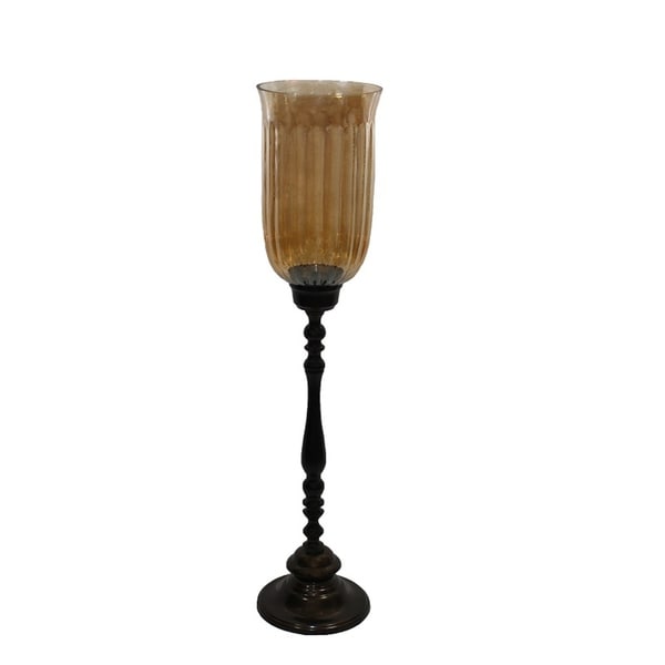 Essential Decor & Beyond Contemporary Glass Hurricane EN140161 - 8.25 x 21.25 x 11