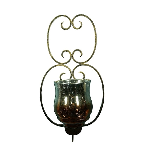 Essential Decor & Beyond Metal Sconce EN14748 - 7.5 x 12 x 21.5