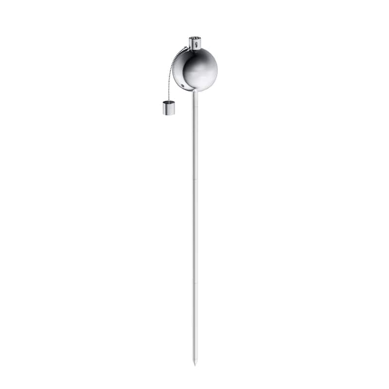 Outdoor Torch Lamp 45" Patio/Backyard Stainless Steel Fuel Canister by Pure Garden