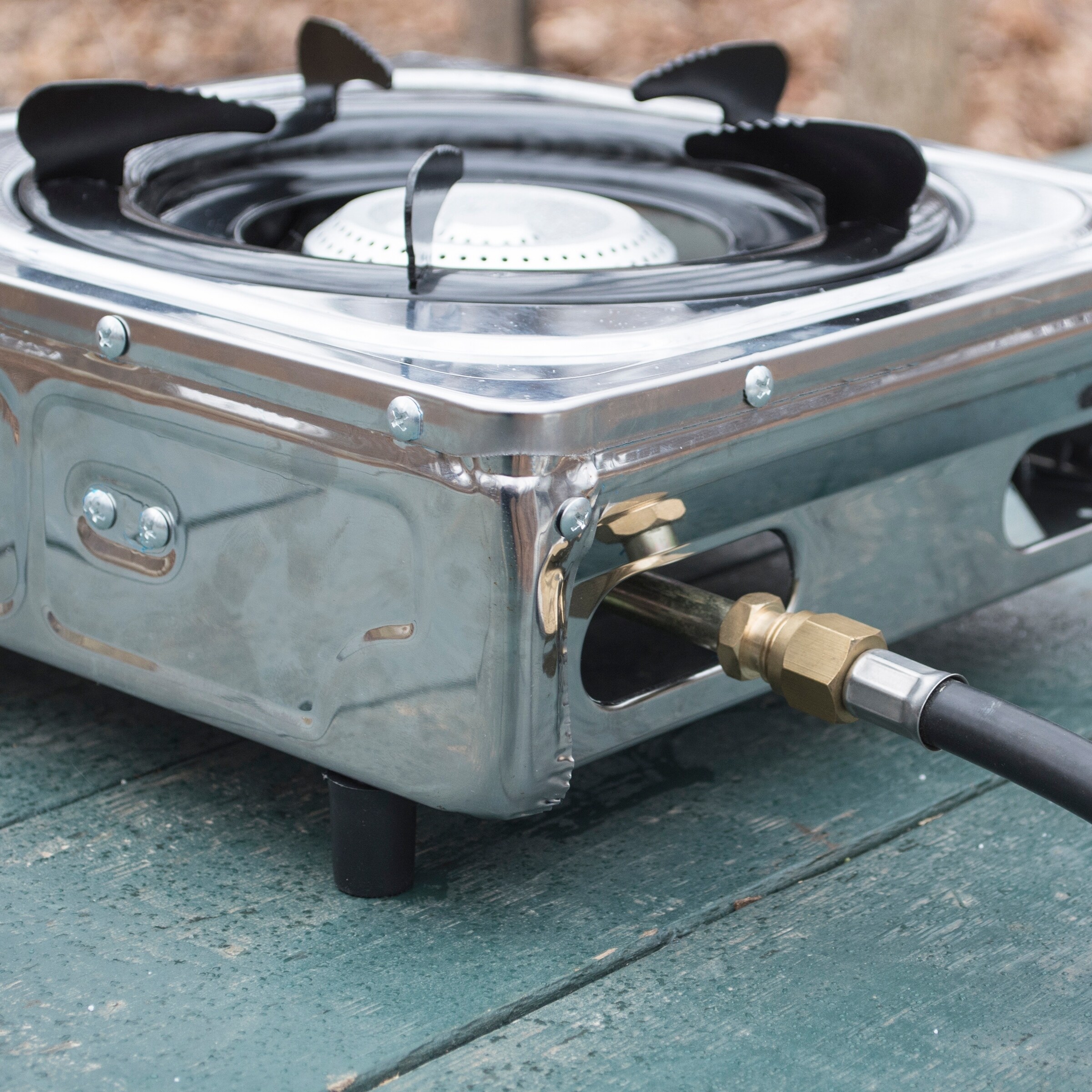 Portable Single Burner Outdoor Butane Gas Camping Stove Tabletop Stove -  Bed Bath & Beyond - 22921317