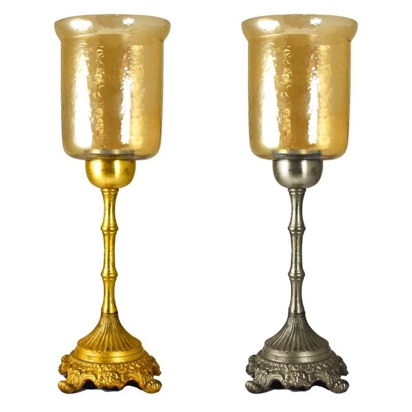 Essential Decor & Beyond Glass Hurricane EN14618 - 8 x 8 x 22