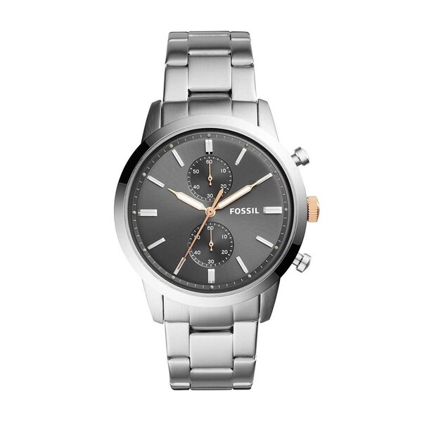 Shop Fossil Men's FS5407 Townsman Chronograph Grey Dial