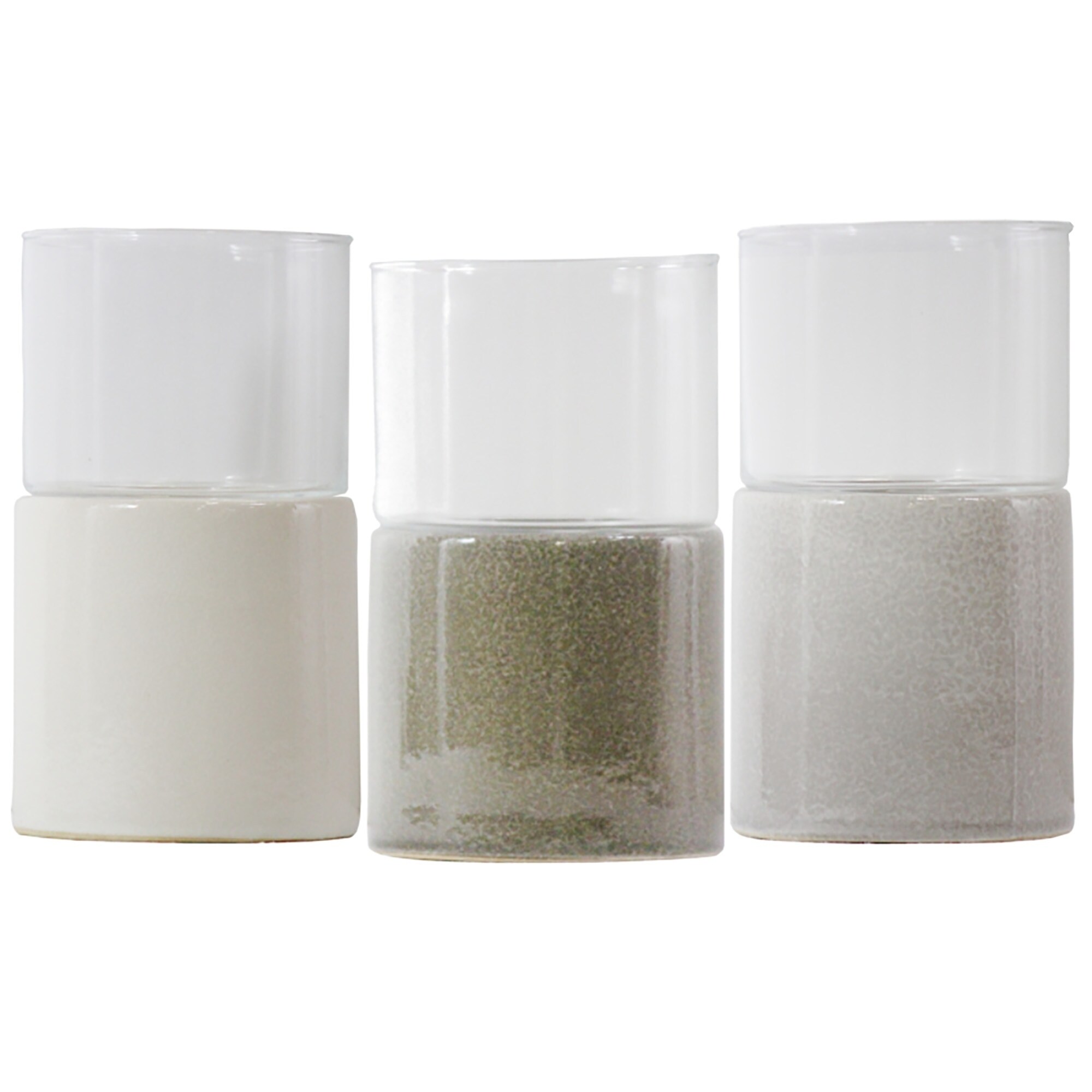 Essential Decor Beyond Modern Ceramic Glass Votive Holder En111957 4 1 X 4 1 X 7 5 Overstock 24073639