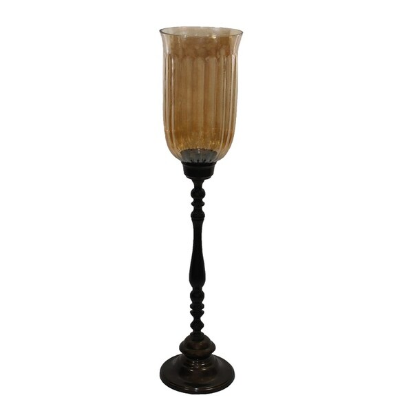 Essential Decor & Beyond Contemporary Glass Hurricane EN140162 - 8 x 8 x 32