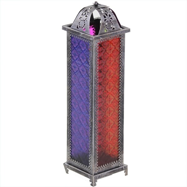Essential Decor & Beyond Moroccan Metal Lantern EN2461 - 7 x 7 x 22