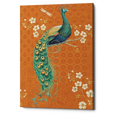 Epic Graffiti 'Ornate Peacock IX Spice' Canvas Wall Art, 12"x18"
