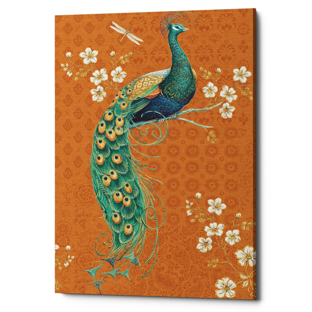 Epic Graffiti 'Ornate Peacock IX Spice' Canvas Wall Art, 12"x18"