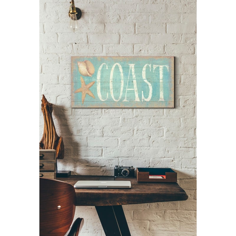 Epic Graffiti 'Pastel Coast' Canvas Wall Art, 24"x12"