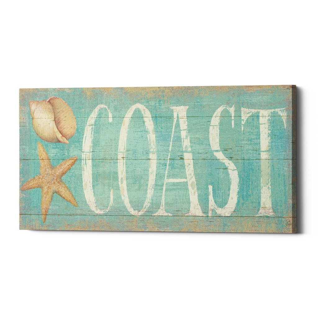 Epic Graffiti 'Pastel Coast' Canvas Wall Art, 24"x12"