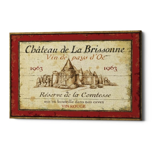 Epic Graffiti 'French Wine Label I' Canvas Wall Art, 16